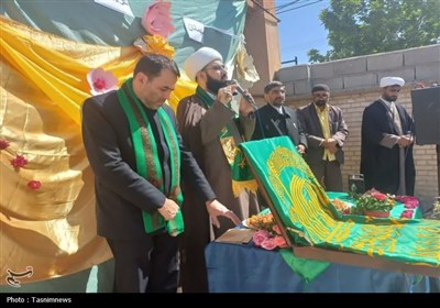 سملقانی‌ها میزبان پرچم حرم امام رضا(ع)+تصاویر