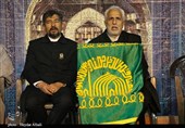پرچم حرم رضوی در جمع پرشور مردم کلات اسفراین