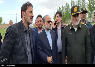 بازدید دادستان اردبیل از معادن شن و ماسه و مسیر رودخانه قره‌سو