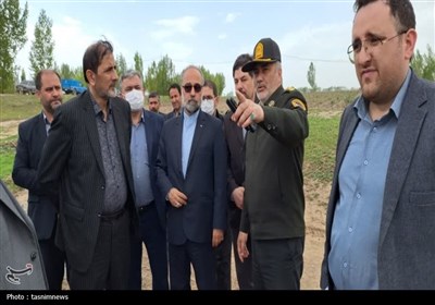 بازدید دادستان اردبیل از معادن شن و ماسه و مسیر رودخانه قره‌سو