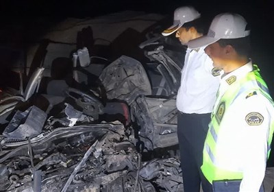 حادثه،طبس،مأموران،رانندگي،حركت