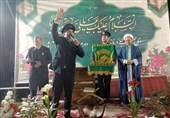جشن میلاد امام رضا با حضور خدام حرم رضوی در بیرجند برگزار شد