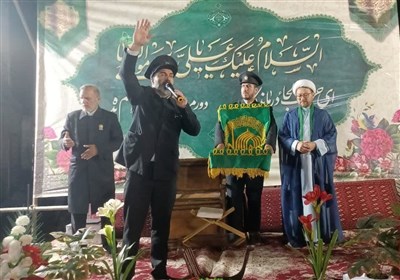 جشن میلاد امام رضا با حضور خدام حرم رضوی در بیرجند برگزار شد