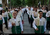 اصفهان در شب ولادت هشتیمن اختر تابناک غرق در شادی+فیلم