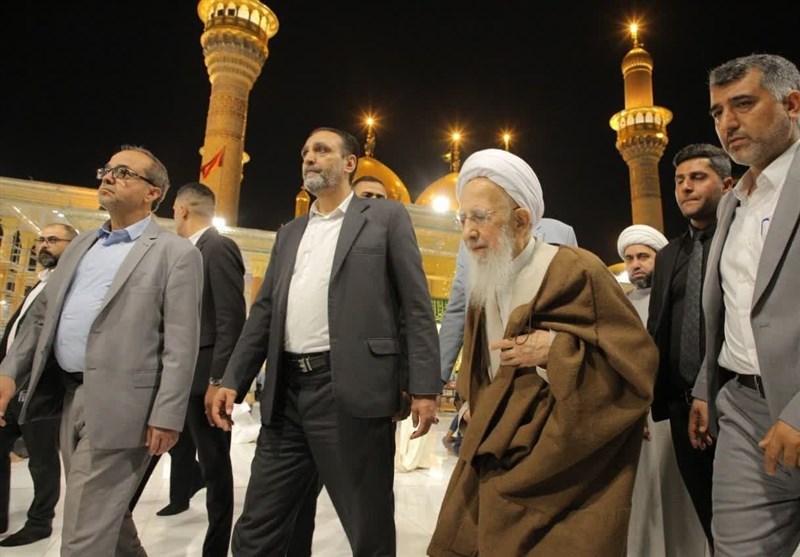  تشرف آیت‌الله جوادی آملی به آستان مقدس کاظمین 