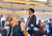 حضور سرپرست حجاج ایرانی در جمع مسافران پرواز تهران-مدینه