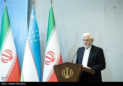 سخنرانی محمد رضا عارف معاون اول رئیس‌جمهور در همایش تجاری ایران و ازبکستان