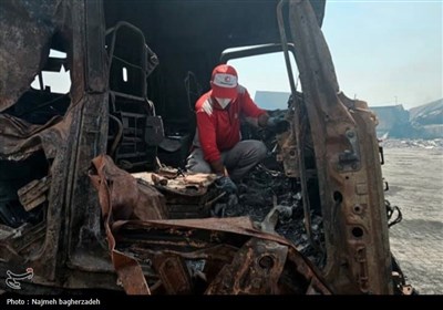 امداد و نجات هلال احمر در بندر شهید رجایی