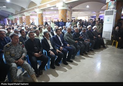 تشییع پیکر مطهر شهید مدافع امنیت در بوشهر