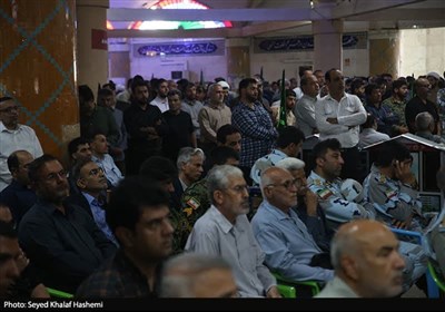 تشییع پیکر مطهر شهید مدافع امنیت در بوشهر