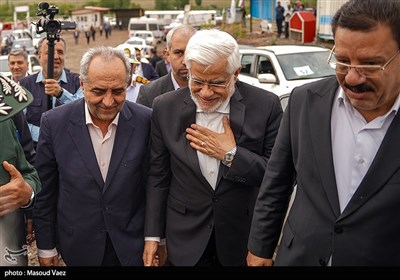 محمدرضا عارف، معاون اول رئیس جمهور و بهرام سرمست استاندار آذربایجان‌ شرقی