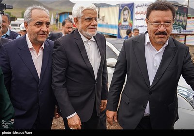 محمدرضا عارف، معاون اول رئیس جمهور و بهرام سرمست استاندار آذربایجان‌ شرقی