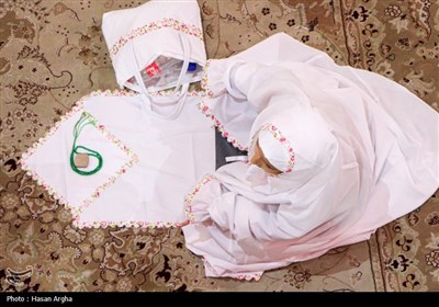 جشن تکلیف 500 دانش آموز دختر در حسینیه اعظم زنجان