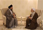 دیدار حکیم و آیت الله جوادی آملی