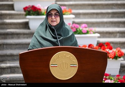 فاطمه مهاجرانی، سخنگوی دولت در حاشیه جلسه هیات دولت
