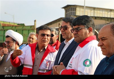 بازدید استاندار کرمان از تجهیزات هلال احمر