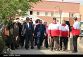 بازدید استاندار کرمان از تجهیزات هلال احمر