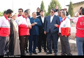 بازدید استاندار کرمان از تجهیزات هلال احمر