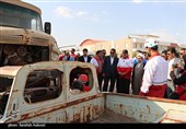 بازدید استاندار کرمان از تجهیزات هلال احمر