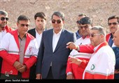 بازدید استاندار کرمان از تجهیزات هلال احمر