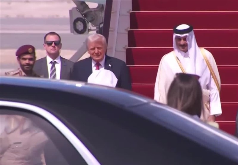  ترامپ وارد قطر شد 