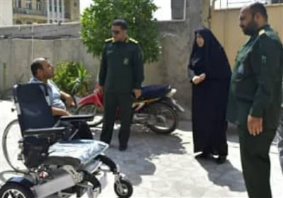 سپاه،شهرستان،سيدالشهدا،معلولان،بهزيستي،اقدام،زندگي،ويلچرها،ت ...