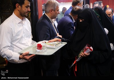 مراسم بدرقه کاروان حج تمتع جانبازان