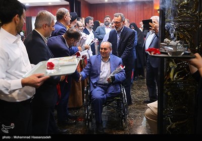 مراسم بدرقه کاروان حج تمتع جانبازان
