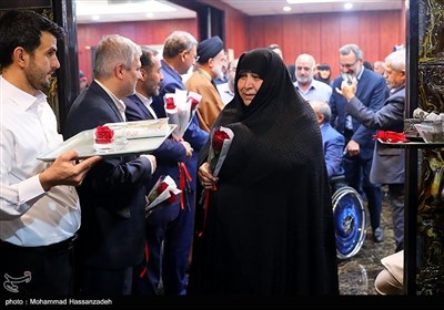 مراسم بدرقه کاروان حج تمتع جانبازان