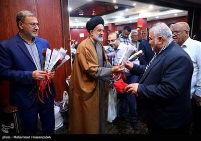 مراسم بدرقه کاروان حج تمتع جانبازان