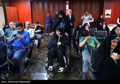 مراسم بدرقه کاروان حج تمتع جانبازان