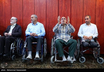 مراسم بدرقه کاروان حج تمتع جانبازان