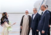 رئیس‌جمهور پزشکیان وارد کرمانشاه شد