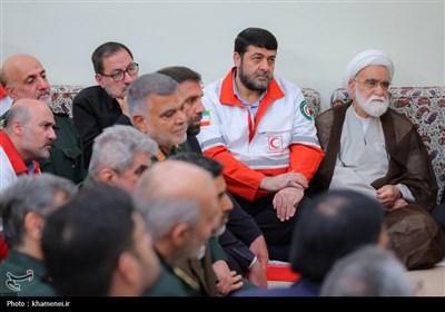 دیدار دست‌اندرکاران کنگره شهدای امدادگر با رهبر معظم انقلاب