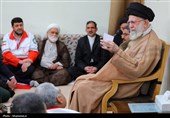 دیدار دستاندرکاران کنگره شهدای امدادگر با رهبر معظم انقلاب