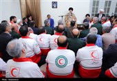 دیدار دست‌اندرکاران کنگره شهدای امدادگر با رهبر معظم انقلاب