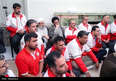 دیدار دست‌اندرکاران کنگره شهدای امدادگر با رهبر معظم انقلاب