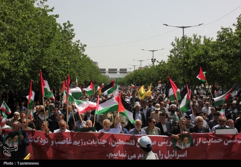 راهپیمایی جمعه خشم در بجنورد برگزار شد+تصویر