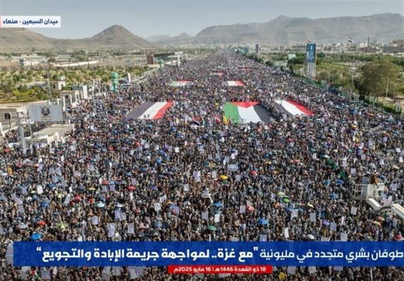 مسيرات اليمن المليونية: نبارك للفلسطينيين انتصارهم.. ونؤكد وقوفنا الدائم معهم