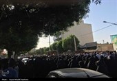 تشییع پیکر مطهر شهید دوران دفاع مقدس در بوشهر