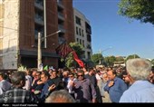 تشییع پیکر مطهر شهید دوران دفاع مقدس در بوشهر