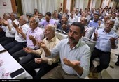 مراسم دعای کمیل زائران ایرانی در مدینه منوره