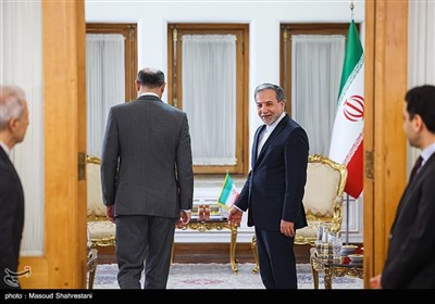 دیدار سید عباس عراقچی با آرمن گریگوریان دبیر شورای عالی امنیت ملی ارمنستان