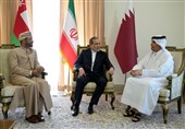 اجتماع ثلاثی لوزراء خارجیة إیران وقطر وسلطنة عمان فی طهران