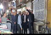 بازدید میدانی دادستان و شهردار اردبیل از بازار حاج یوسف