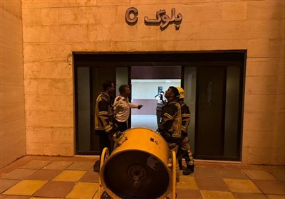 حریق ساختمان خوابگاه دختران دانشگاه آزاد قزوین