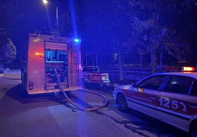حریق ساختمان خوابگاه دختران دانشگاه آزاد قزوین