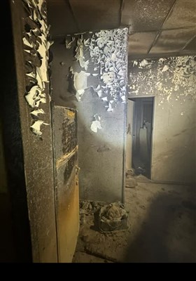 حریق ساختمان خوابگاه دختران دانشگاه آزاد قزوین