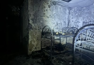 حریق ساختمان خوابگاه دختران دانشگاه آزاد قزوین