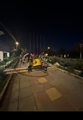 حریق ساختمان خوابگاه دختران دانشگاه آزاد قزوین